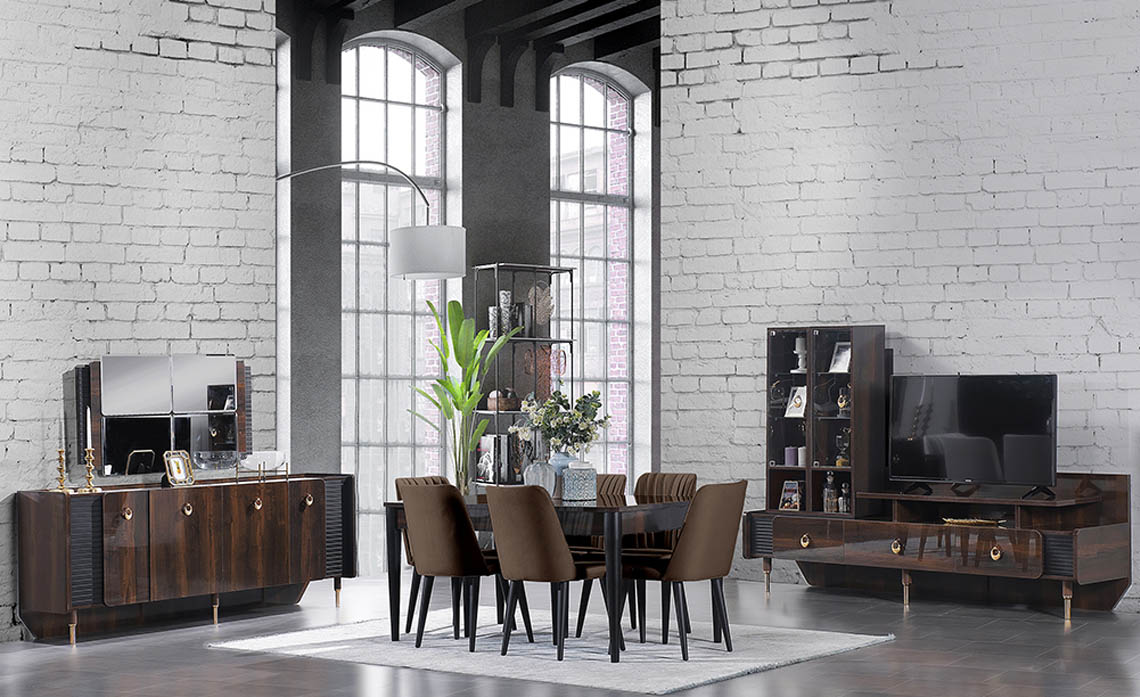 Vize Mobilya Palmira Yemek Odası Takımı sandalyeli 9,161 Vize Mobilya Palmira Yemek Odası Takımı sandalyeli 9,161