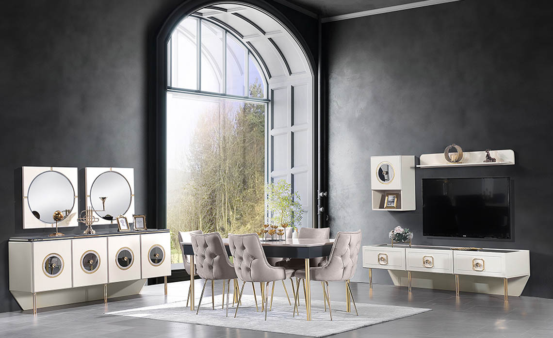 Vize Mobilya Portekiz Yemek Odası Takımı sandalyeli Vize Mobilya Portekiz Yemek Odası Takımı sandalyeli