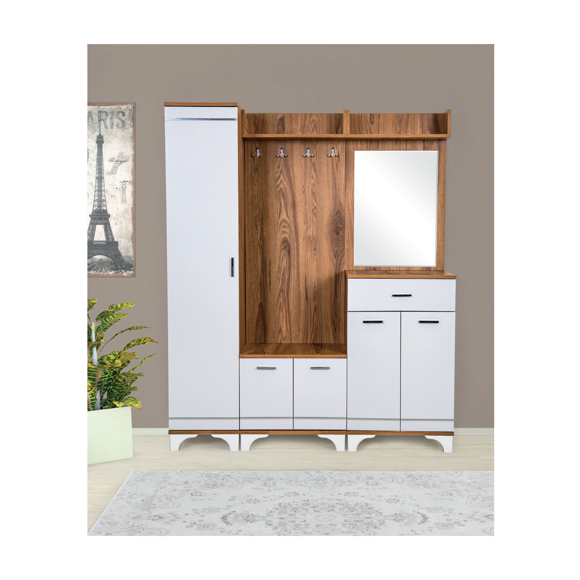Yiğit Mobilya 292 Portmanto 3 Parca 1,528.81 TL + KDV