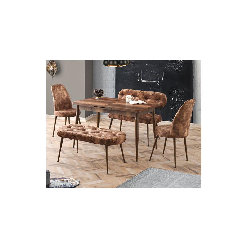 Yiğit Mobilya 2555 Bank Ahşap Masa Takımı 2,423.73 TL + KDV